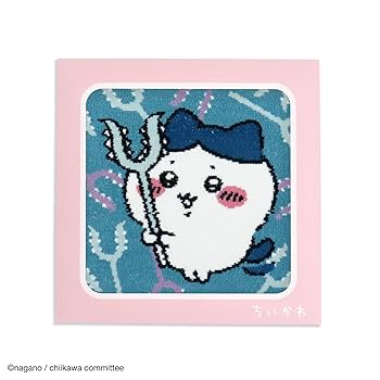 ちいかわ　2種　シェニール織り　ハンカチ Amazon｜ちいかわ(Chiikawa) さすまた タオルハンカチ ブルー